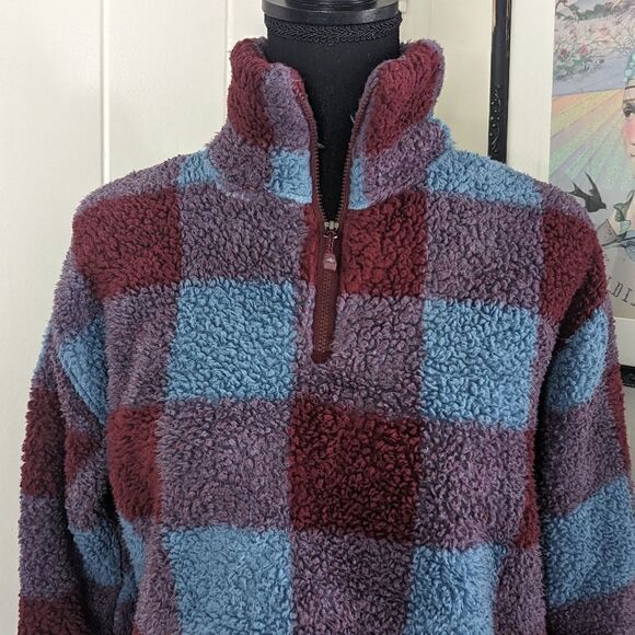 Eddie Bauer Plush Fast Fleece ¼ Zip Pullover Sweater SM Cozy Cabincore Outdoors - Picture 4 of 13